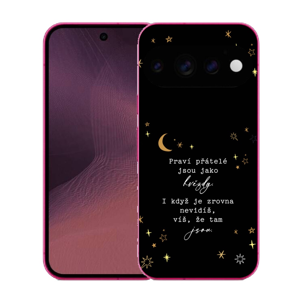 mmCase gél tok a Google Pixel 11-hez – idézet 6, fekete háttérrel