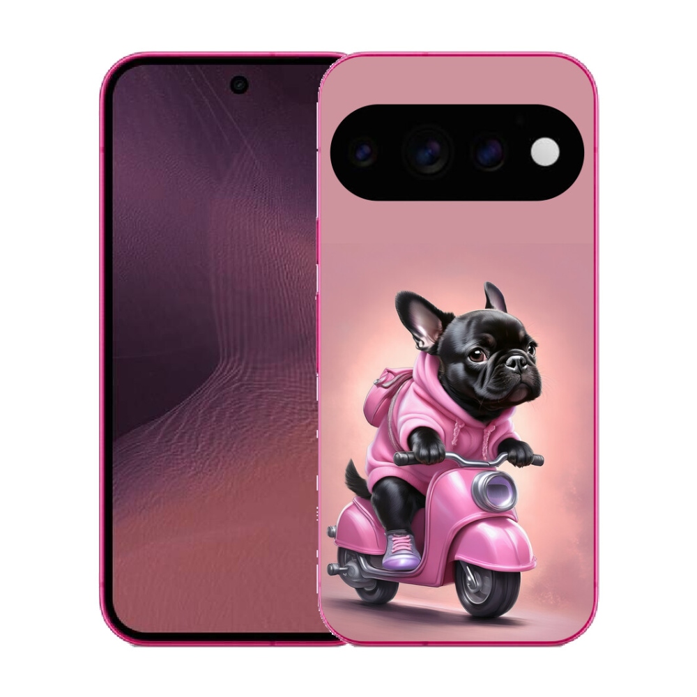 mmCase gél tok a Google Pixel 11-hez – francia buldog robogón