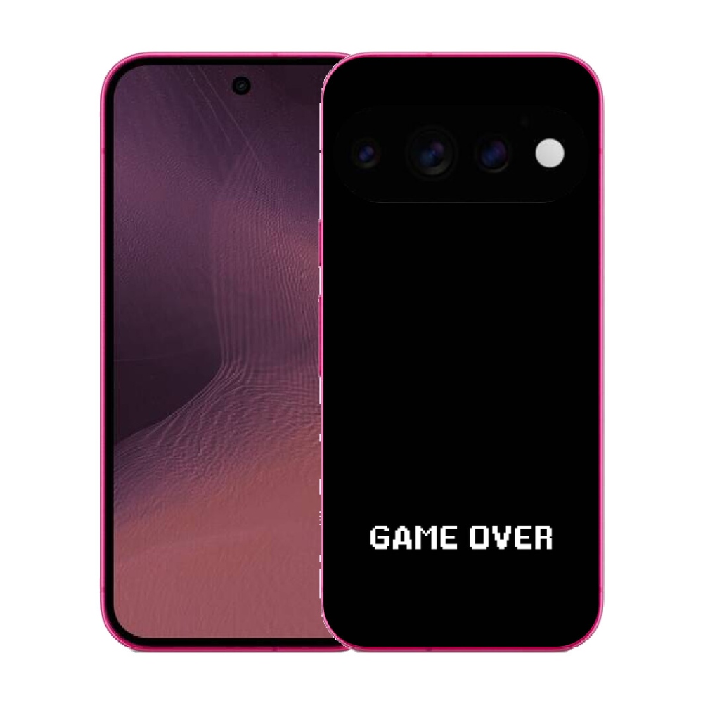 mmCase gél tok a Google Pixel 11-hez – „game over” fekete háttérrel