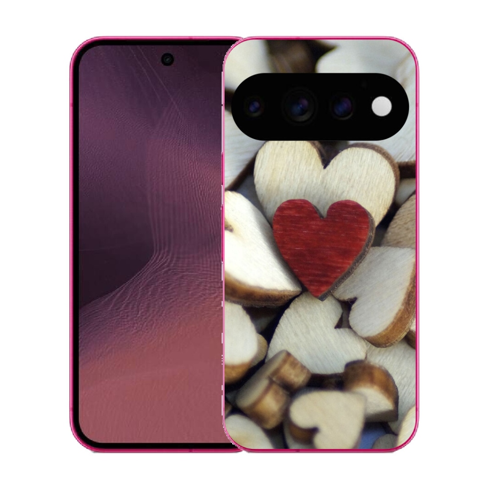 mmCase gél tok a Google Pixel 11-hez – gravírozott piros szív 