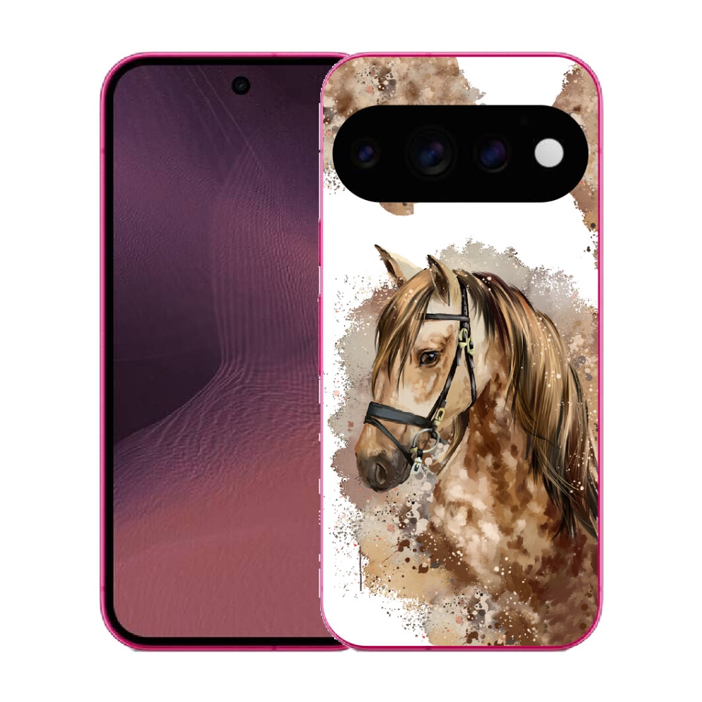 mmCase gél tok a Google Pixel 11-hez – barna rajzolt ló