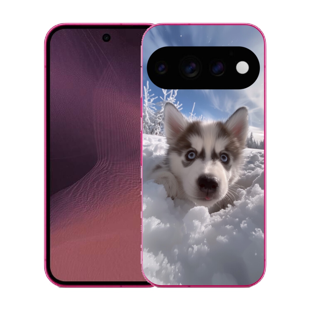 mmCase gél tok a Google Pixel 11-hez – husky a hóban