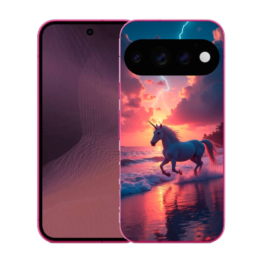 mmCase gél tok a Google Pixel 11-hez – egyszarvú a tengerparton