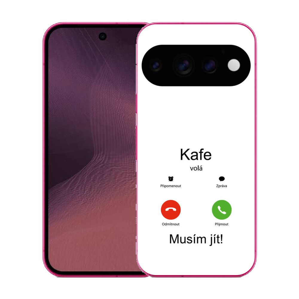 mmCase gél tok a Google Pixel 11-hez – kávé színű, fehér háttérrel