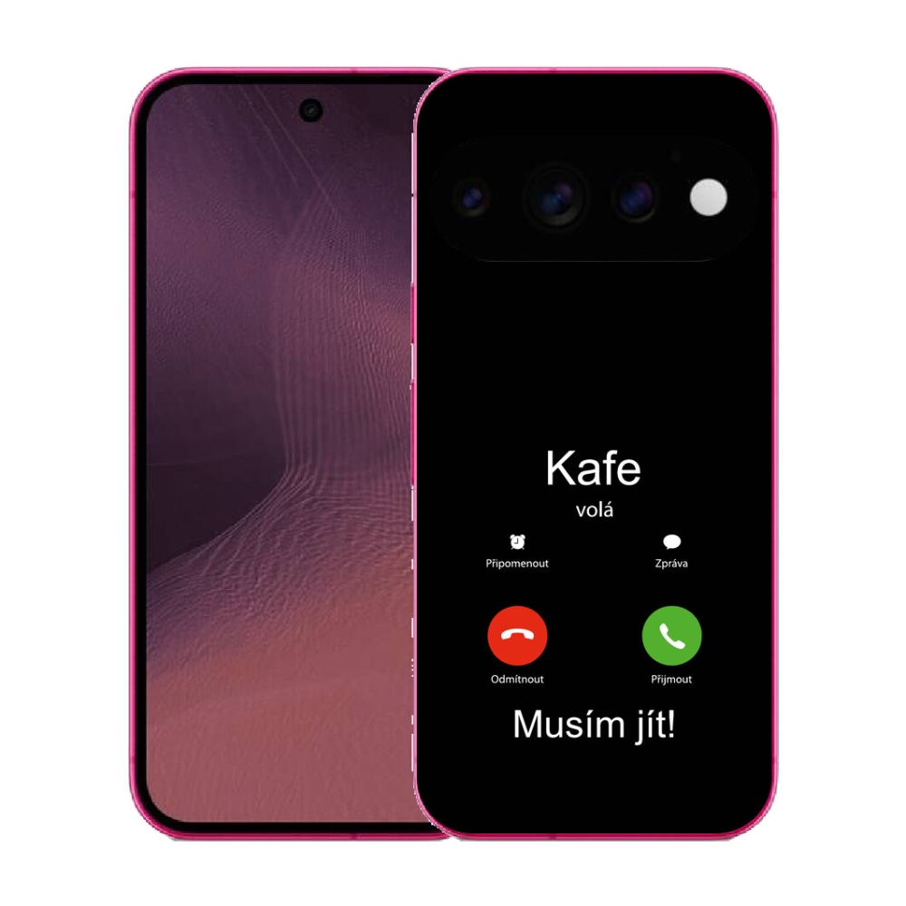 mmCase gél tok a Google Pixel 11-hez – „Kávé hív” fekete háttérrel