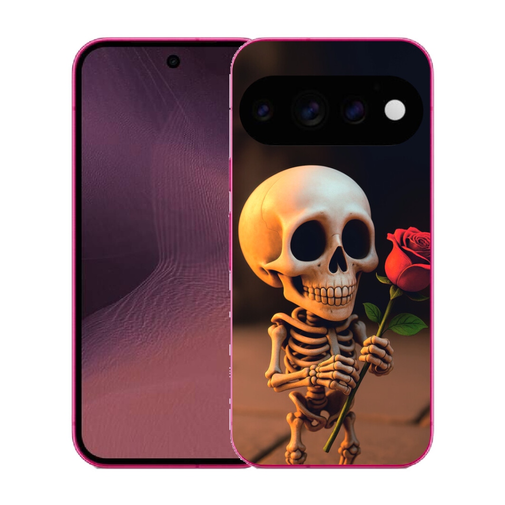 mmCase géltok a Google Pixel 11-hez – csontváz rózsával