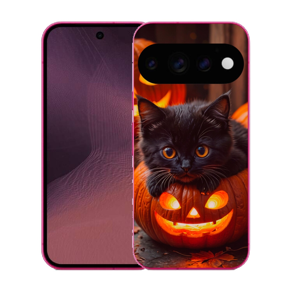 mmCase gél tok a Google Pixel 11-hez – cica és sütőtök