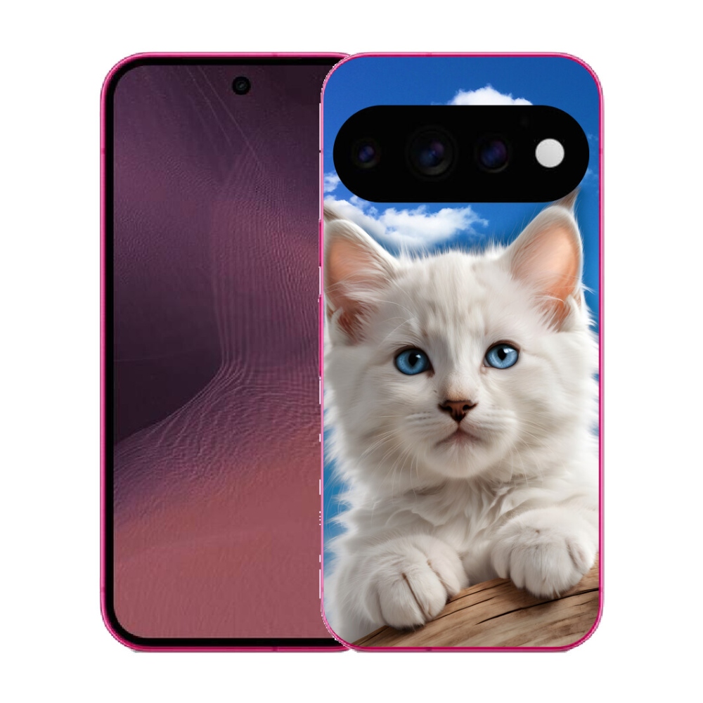 mmCase gél tok a Google Pixel 11-hez – cica és felhők