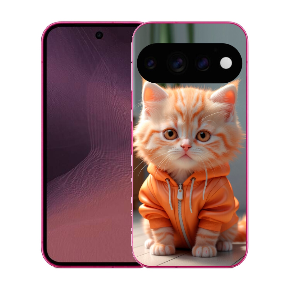 mmCase gél tok a Google Pixel 11-hez – pulóveres cica