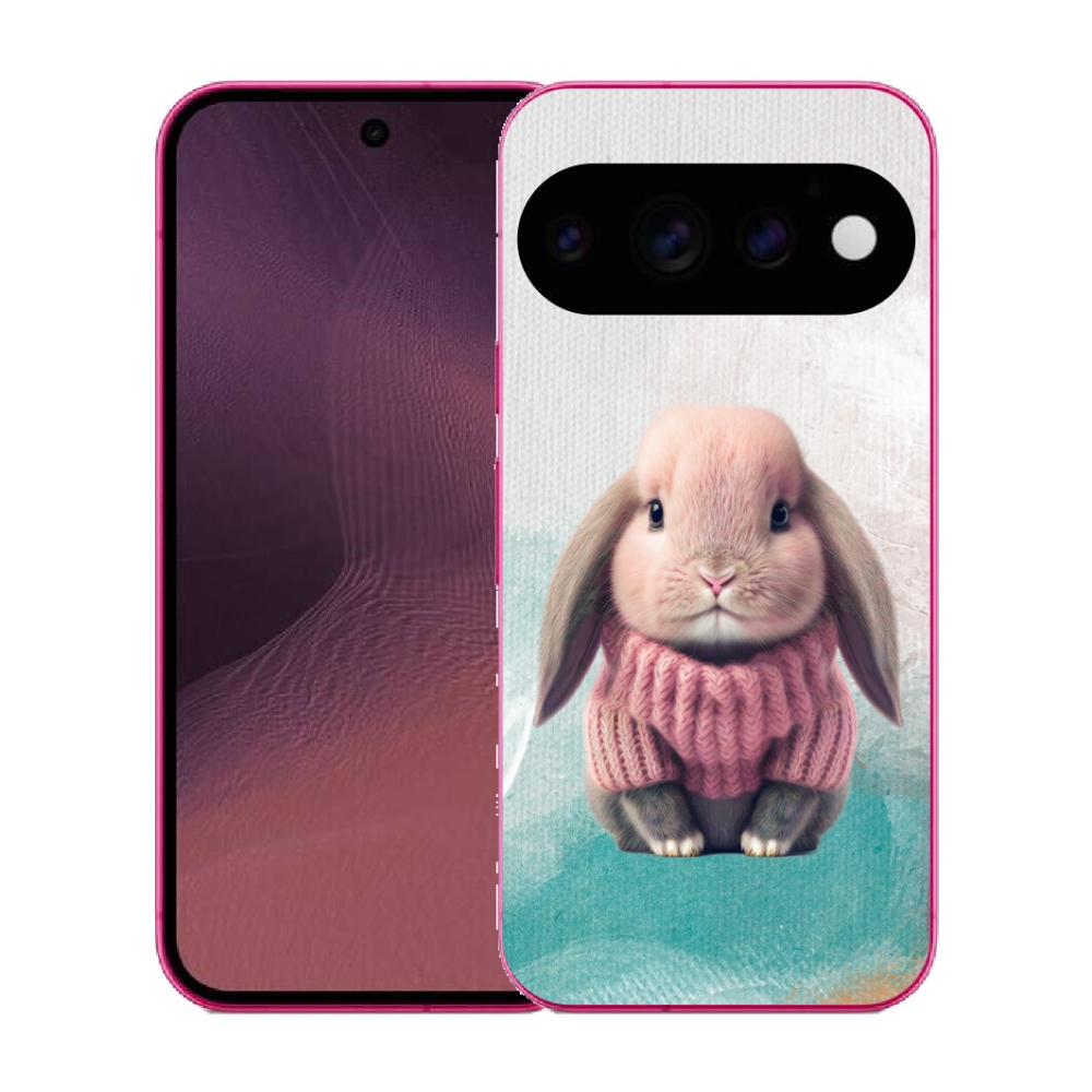 mmCase gél tok a Google Pixel 11-hez – pulóveres nyuszi
