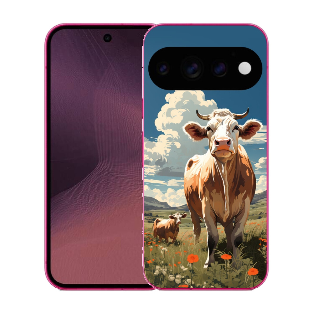 mmCase gél tok a Google Pixel 11-hez – tehenek a réten