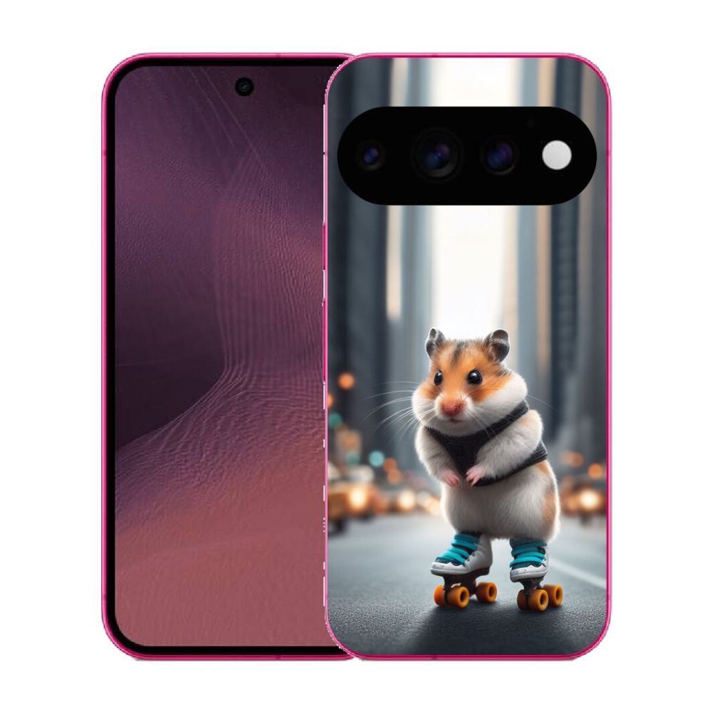 mmCase gél tok a Google Pixel 11-hez – görkorcsolyás hörcsög
