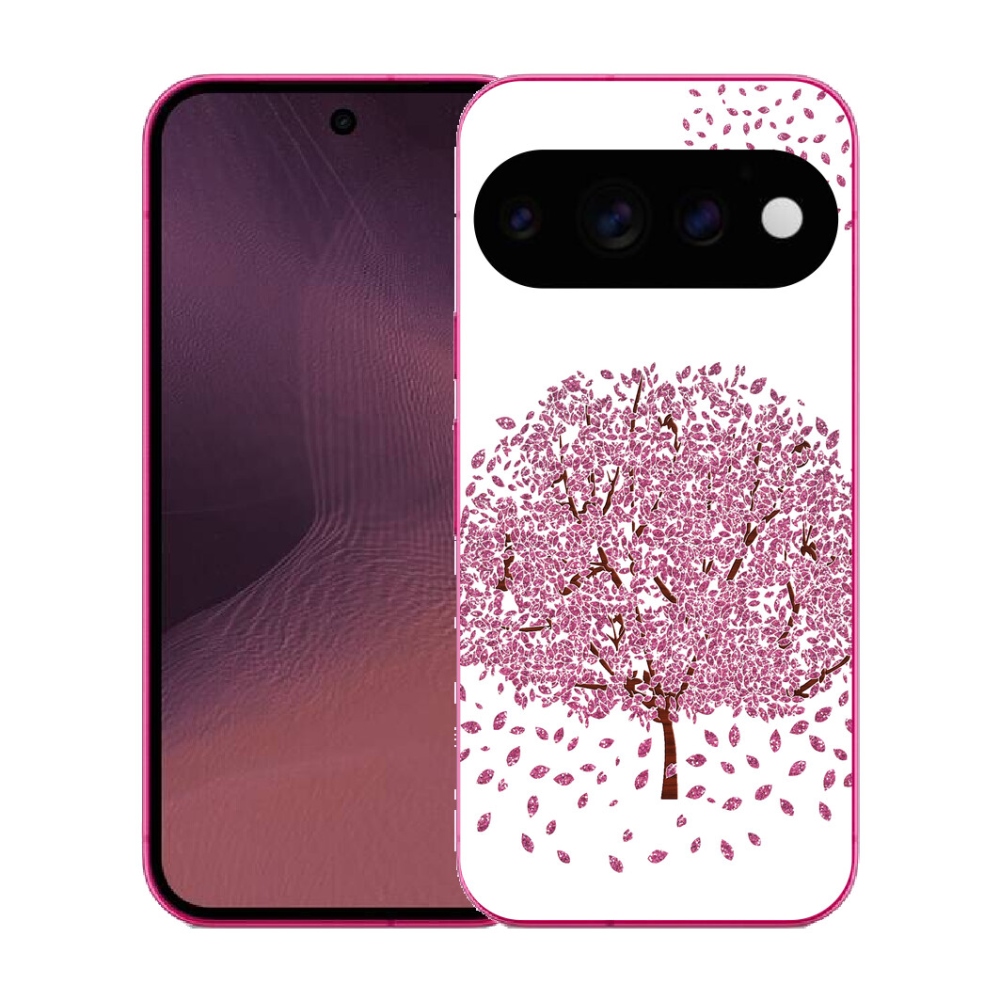 mmCase gél tok a Google Pixel 11-hez – rajzolt fa levelekkel
