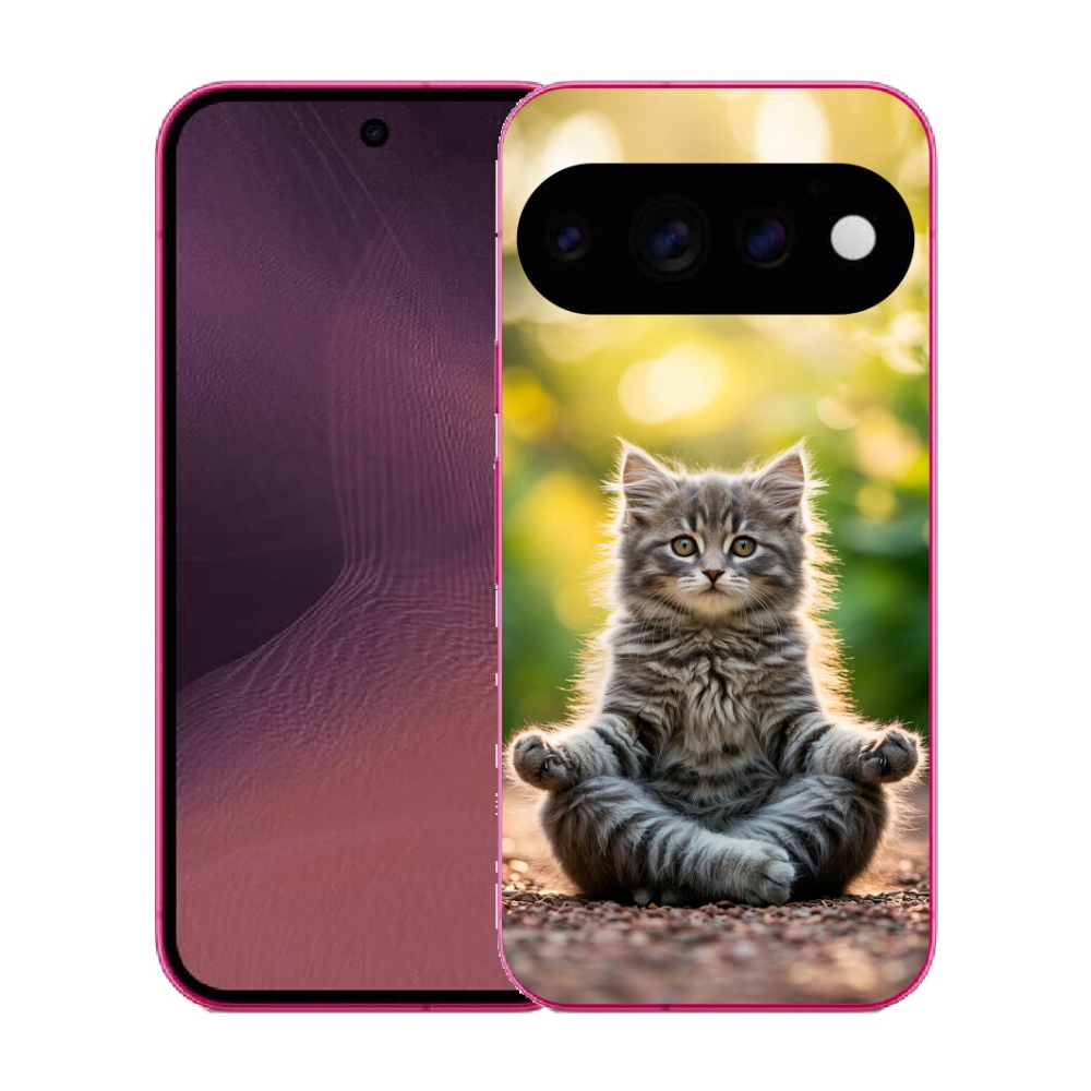 mmCase gél tok a Google Pixel 11-hez – meditáló cica