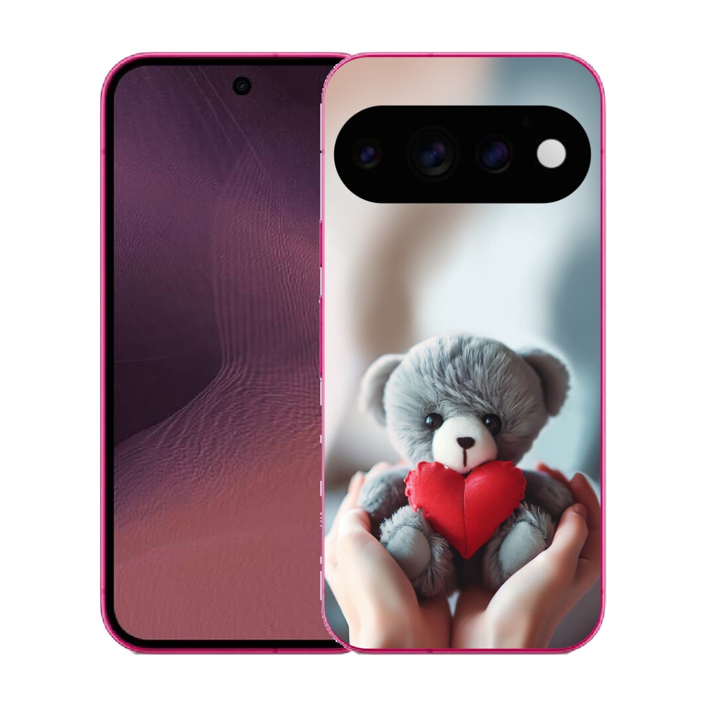 mmCase gél tok a Google Pixel 11-hez – mackó a szerelmeseknek