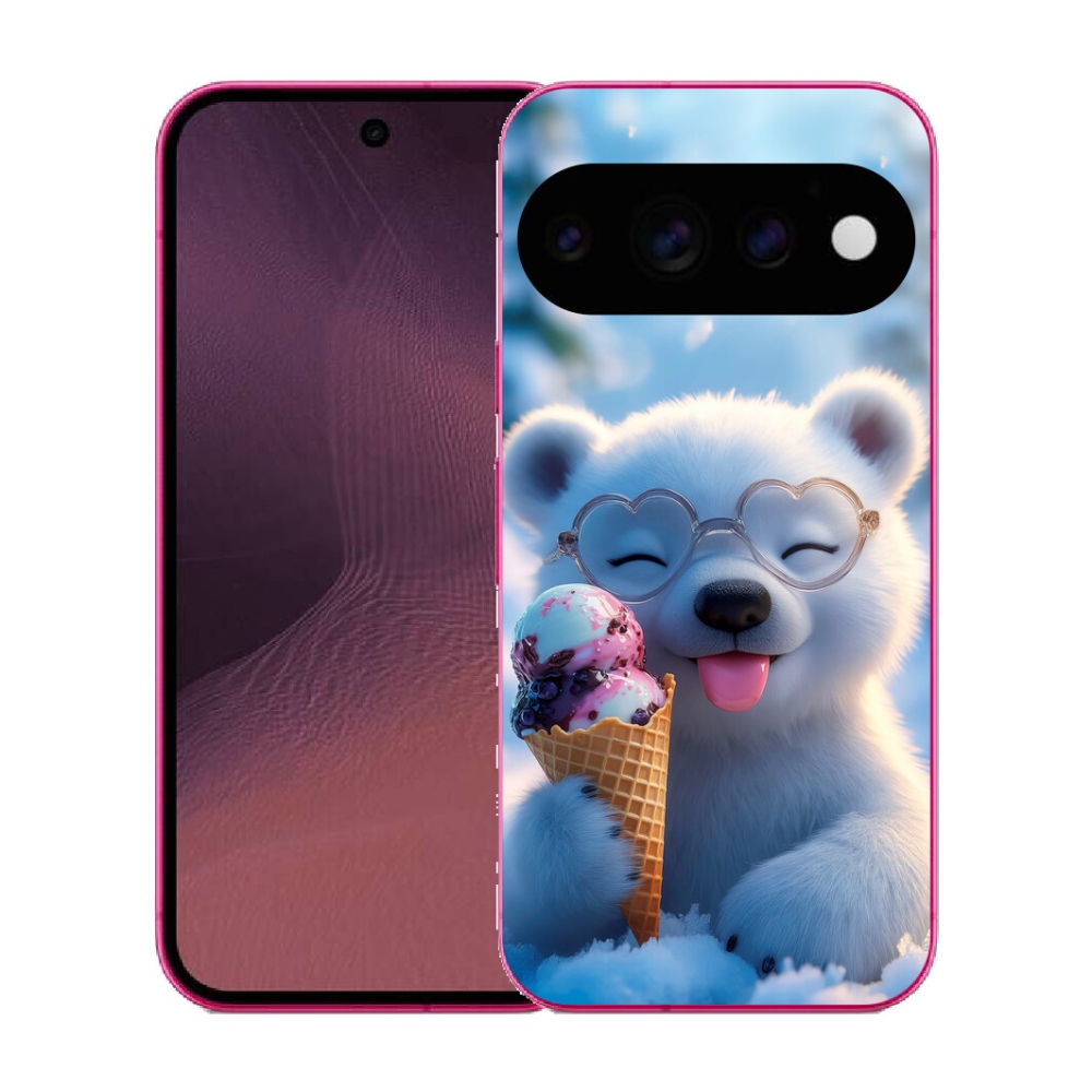 mmCase gél tok a Google Pixel 11-hez – mackó fagylalttal