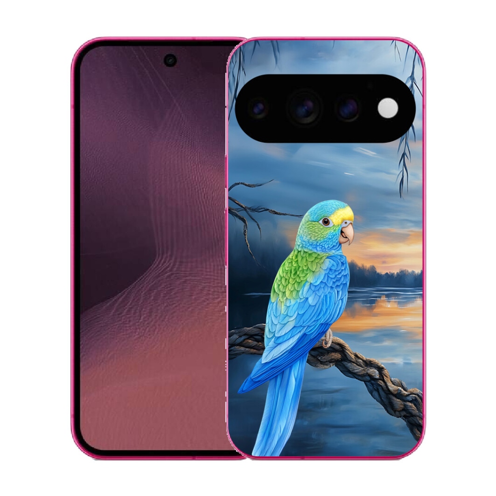 mmCase gél tok a Google Pixel 11-hez – kék papagáj