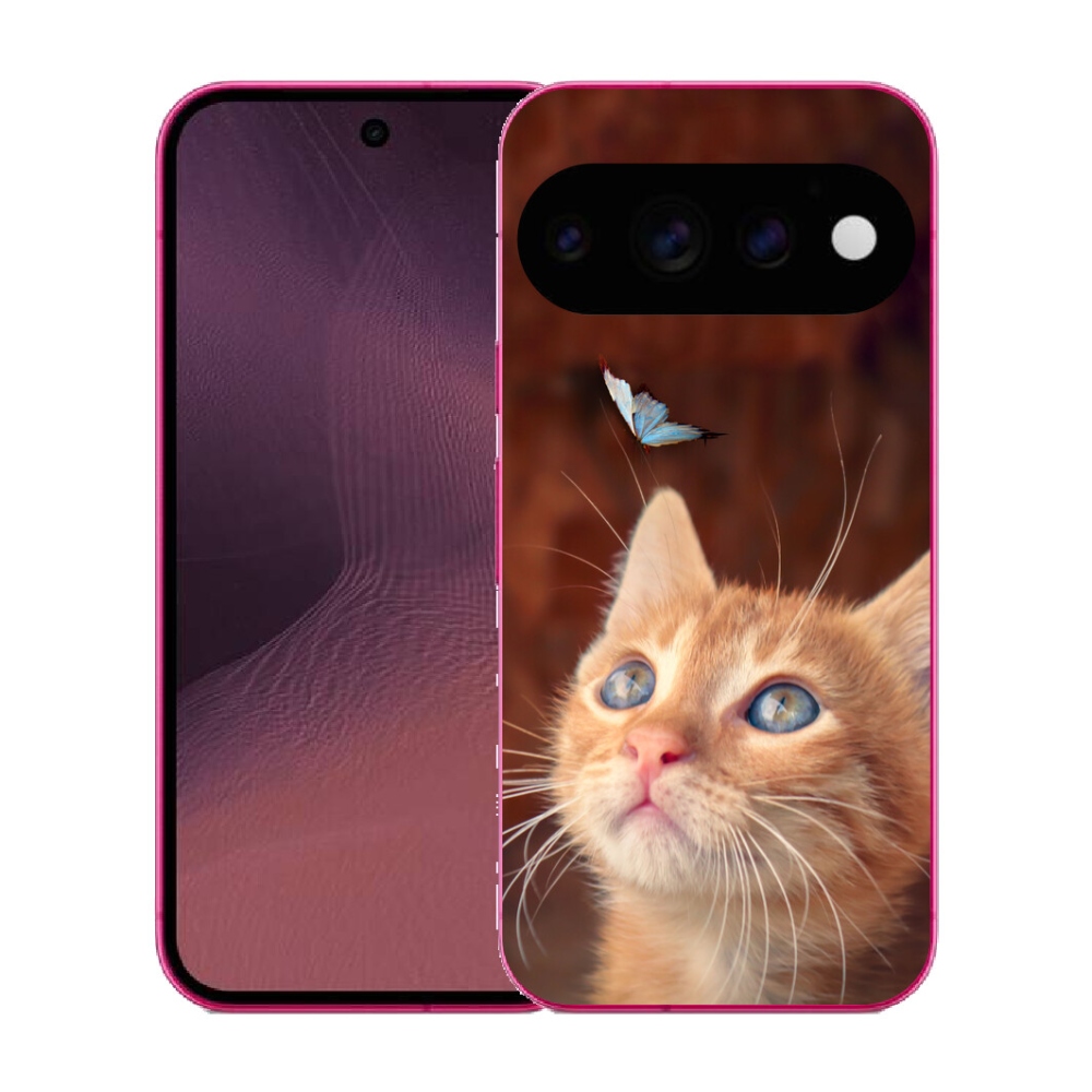mmCase gél tok a Google Pixel 11-hez – pillangó és cica