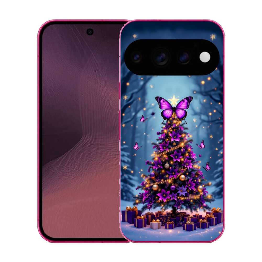 mmCase gél tok a Google Pixel 11-hez – pillangós karácsonyfa