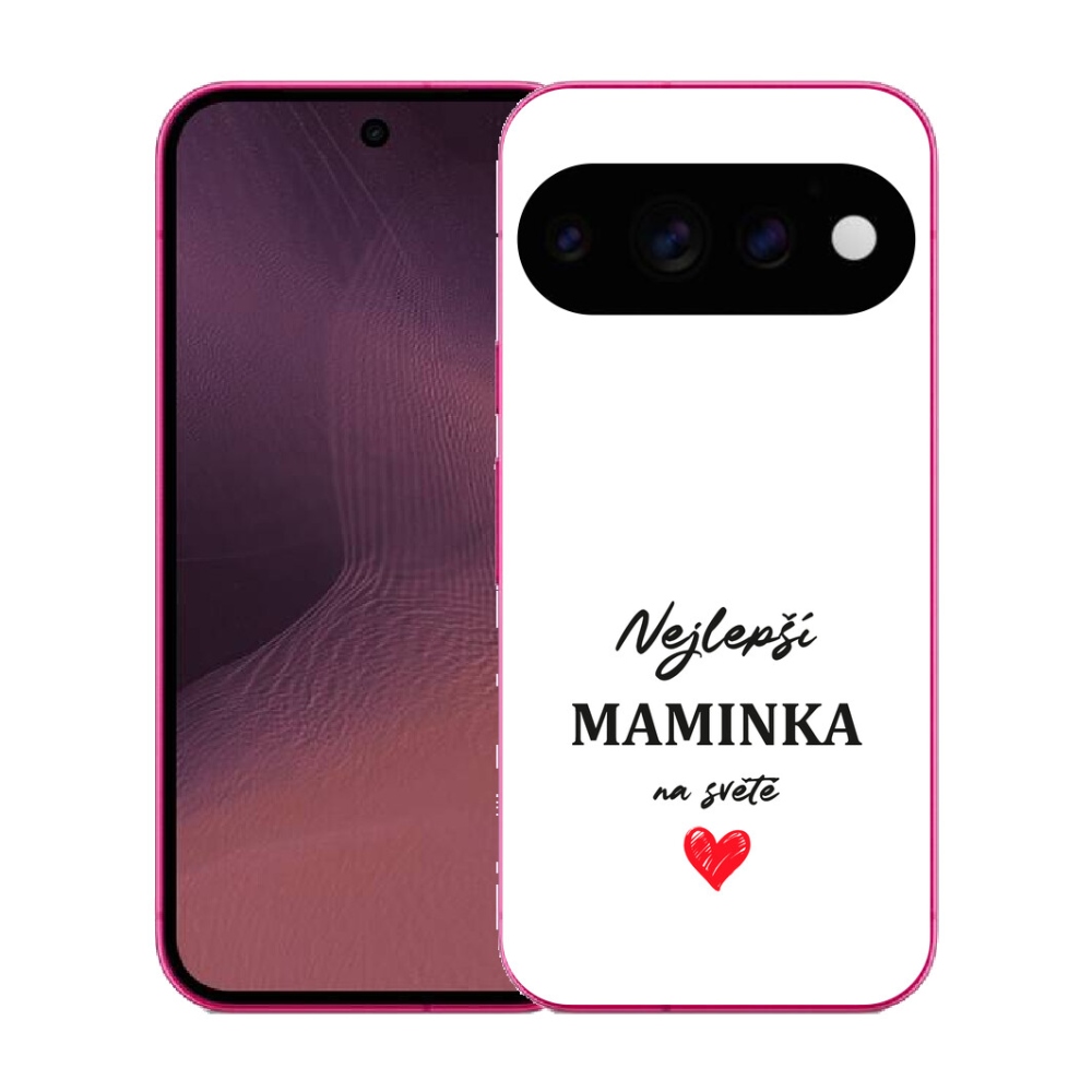 mmCase gél tok a Google Pixel 11-hez – „A legjobb anyuka 1” fehér háttérrel