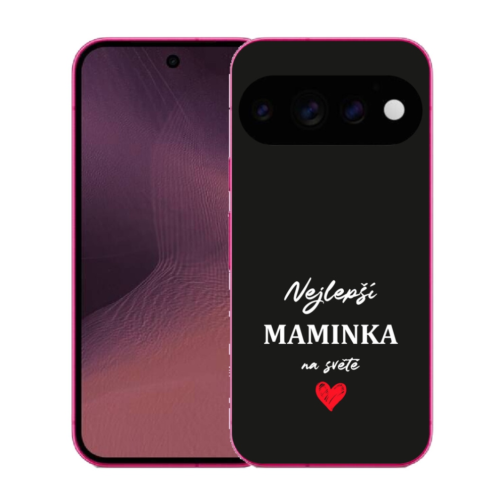 mmCase gél tok a Google Pixel 11-hez – „A legjobb anyuka 1” fekete háttérrel