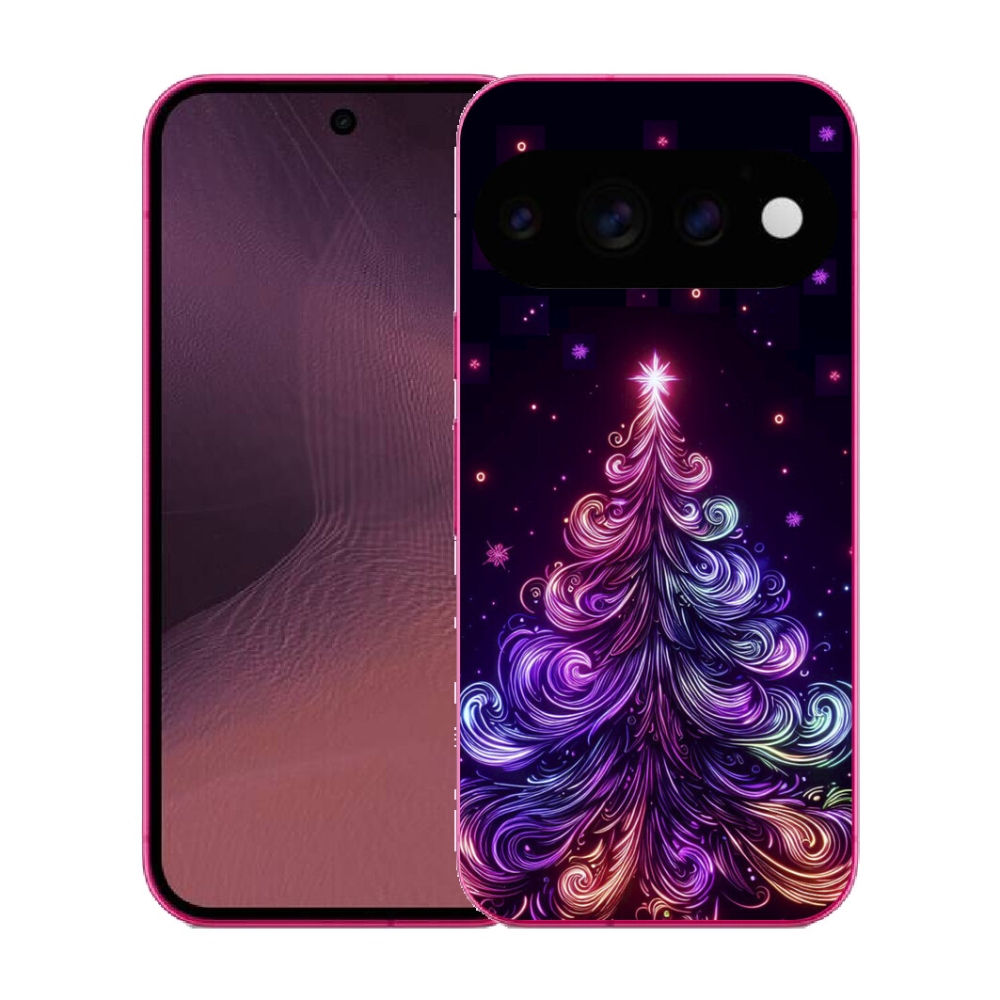 mmCase gél tok a Google Pixel 11-hez – neon karácsonyfa 1