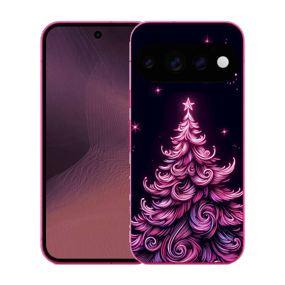 mmCase gél tok a Google Pixel 11-hez – neon karácsonyfa 2