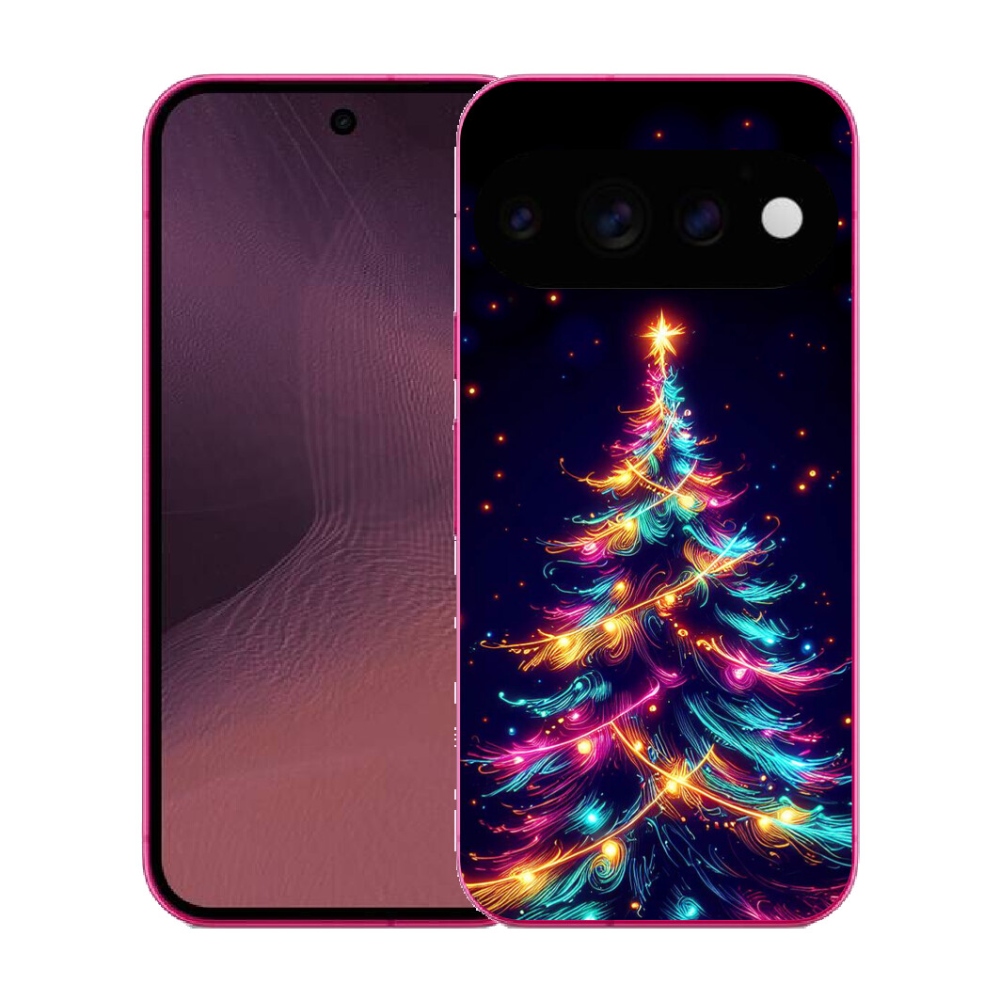 mmCase gél tok a Google Pixel 11-hez – neon karácsonyfa
