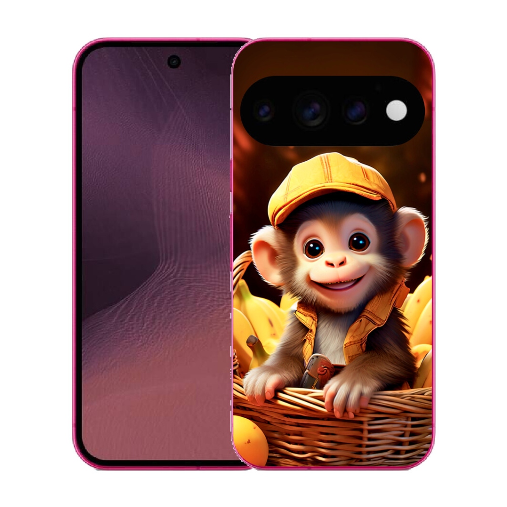 mmCase gél tok a Google Pixel 11-hez – majom a kosárban