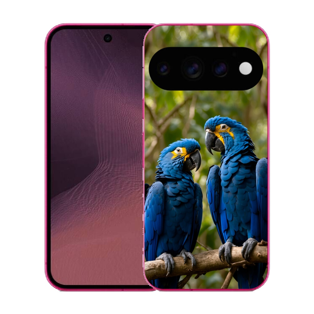 mmCase gél tok a Google Pixel 11-hez – papagáj-duó