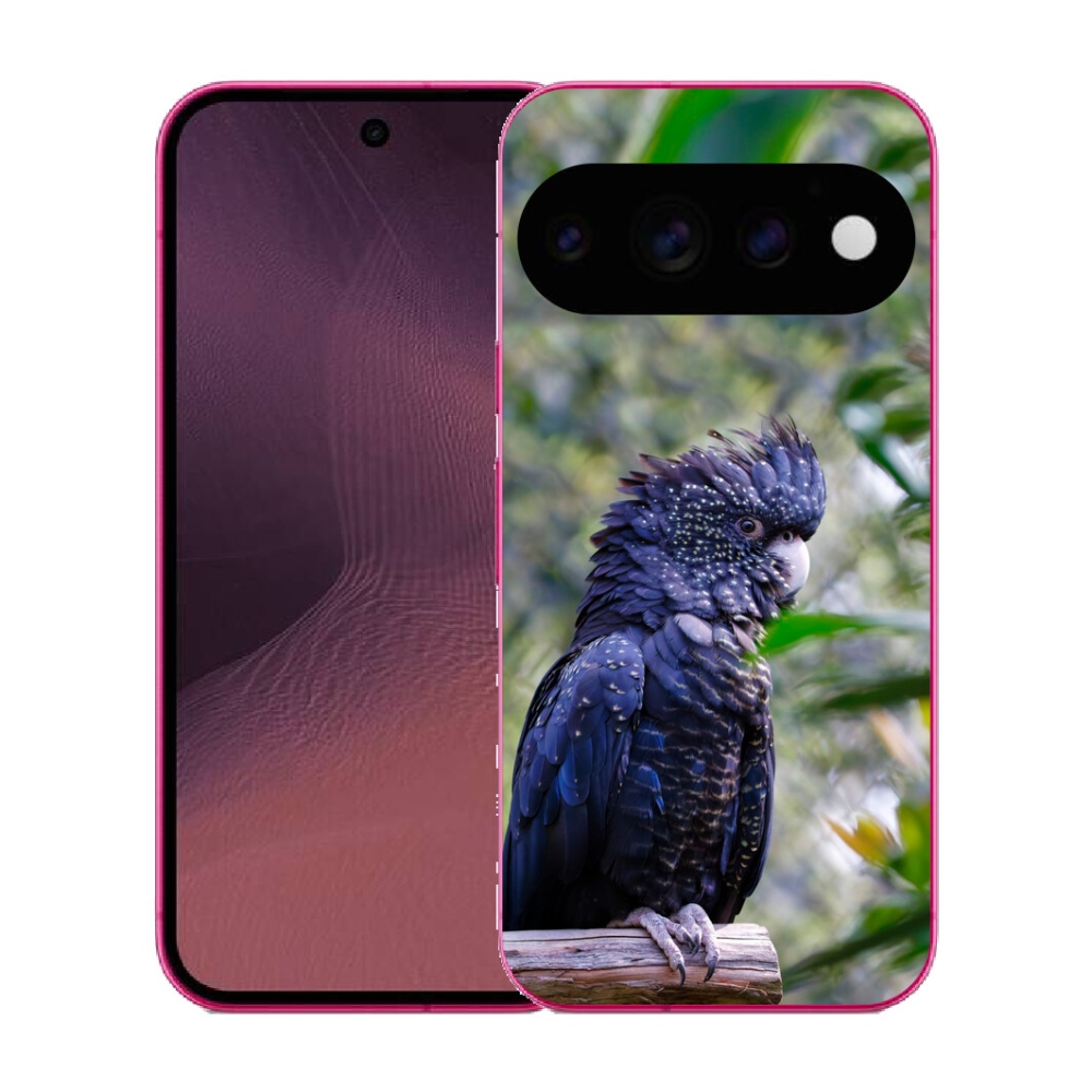 mmCase gél tok a Google Pixel 11-hez – fekete kakadu papagáj