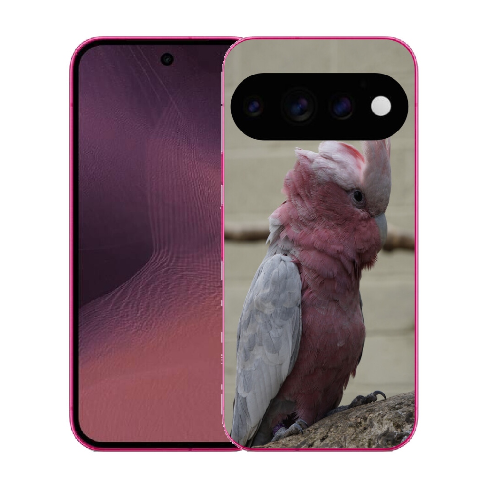 mmCase gél tok a Google Pixel 11-hez – rózsaszín kakadu papagáj