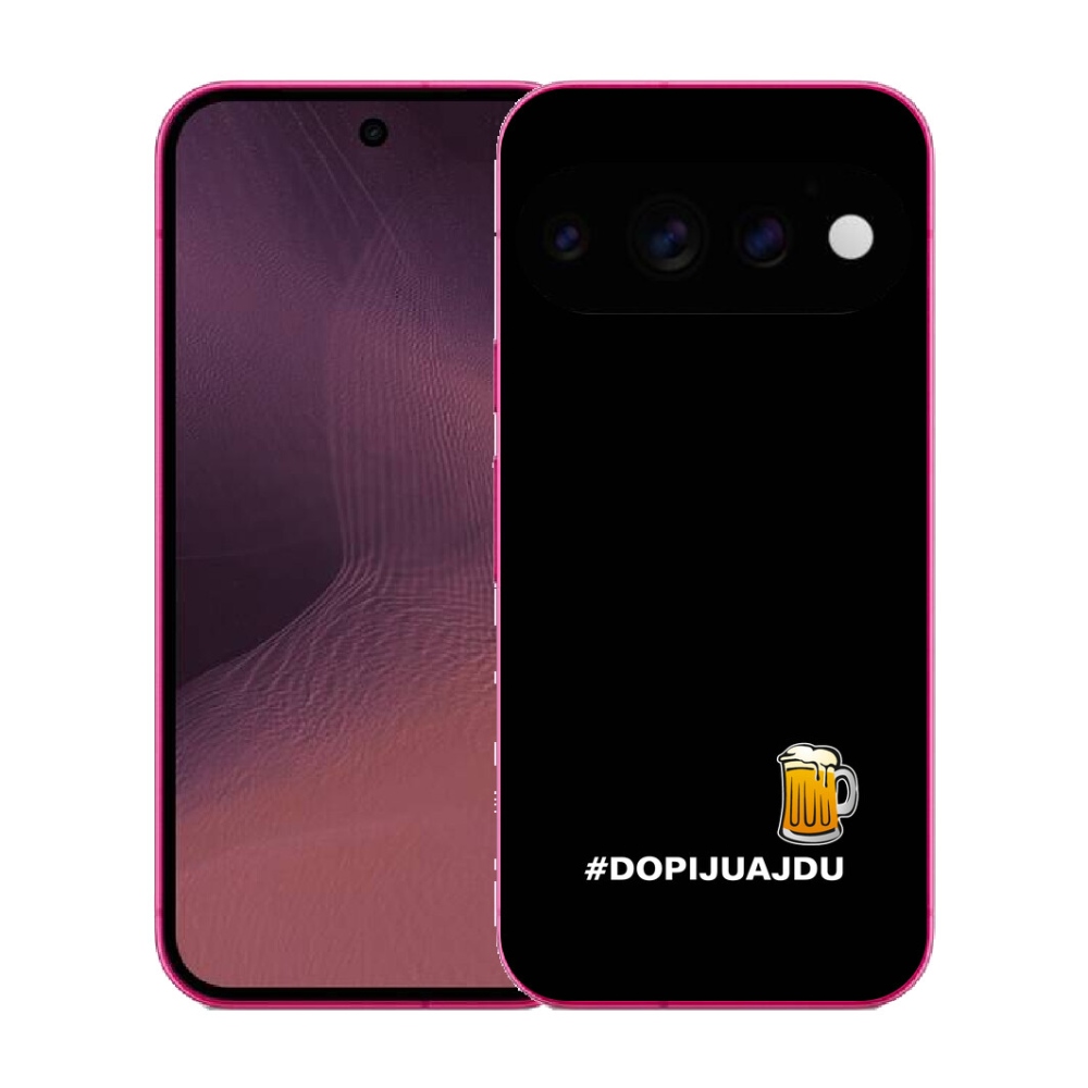 mmCase gél tok a Google Pixel 11-hez – sörös motívum 1, fekete háttérrel