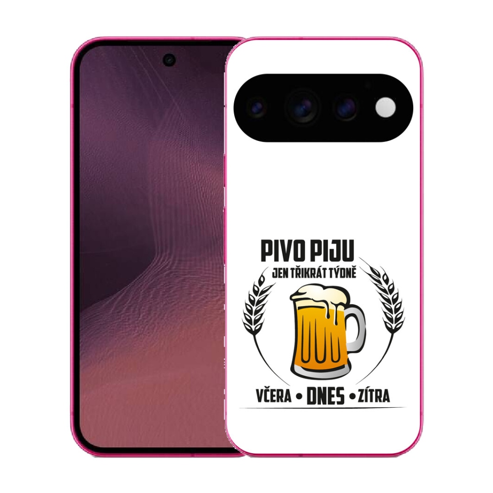 mmCase gél tok a Google Pixel 11-hez – sörös motívum, fehér háttér