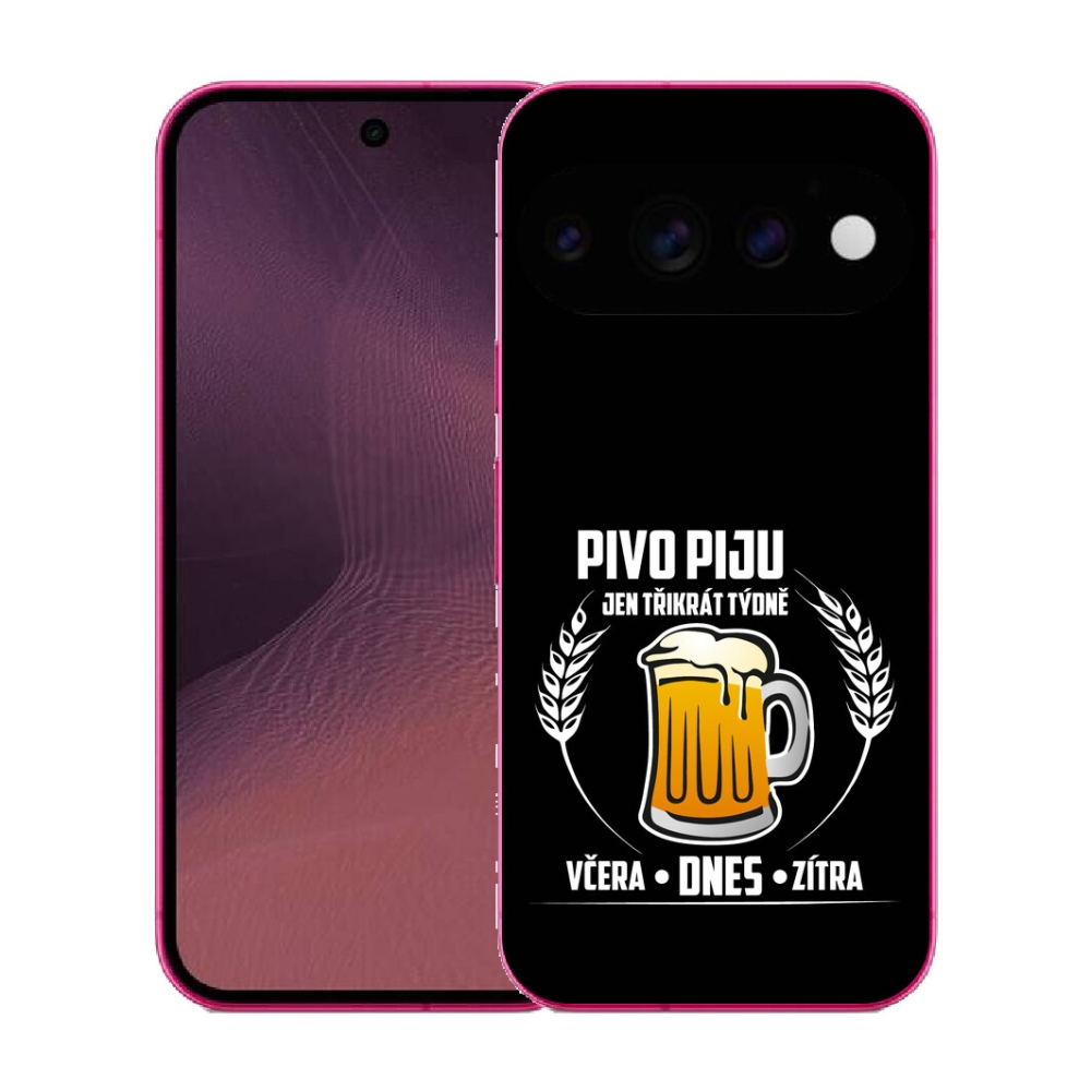mmCase gél tok a Google Pixel 11-hez – sörös motívum, fekete háttér