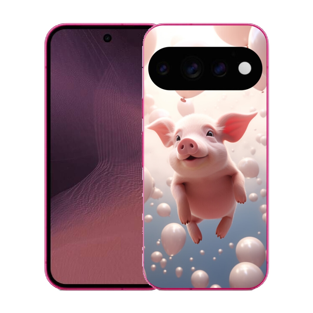 mmCase gél tok a Google Pixel 11-hez – malac léggömbökkel