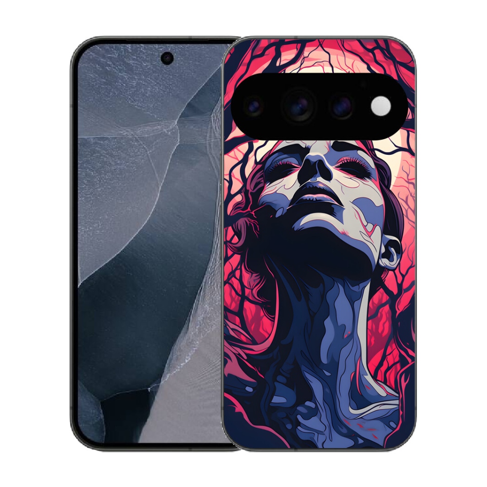 mmCase géltok a Google Pixel 11 Pro-hoz – absztrakt arc