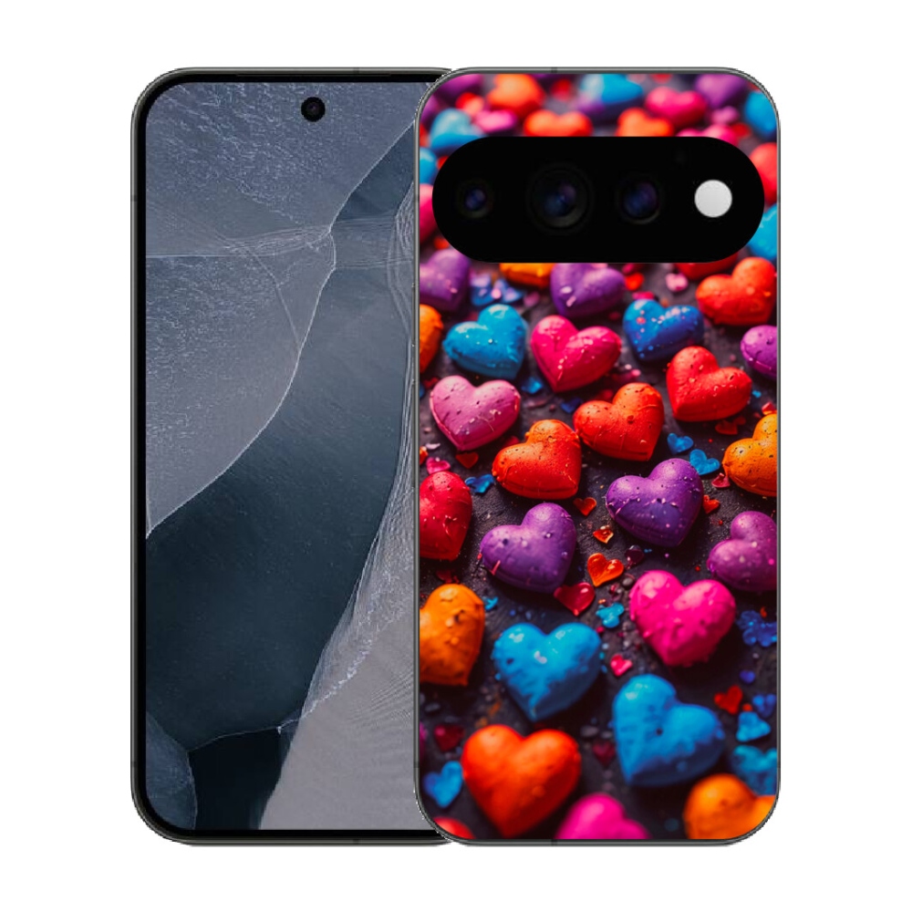 mmCase gél tok a Google Pixel 11 Pro-hoz – színes szívek