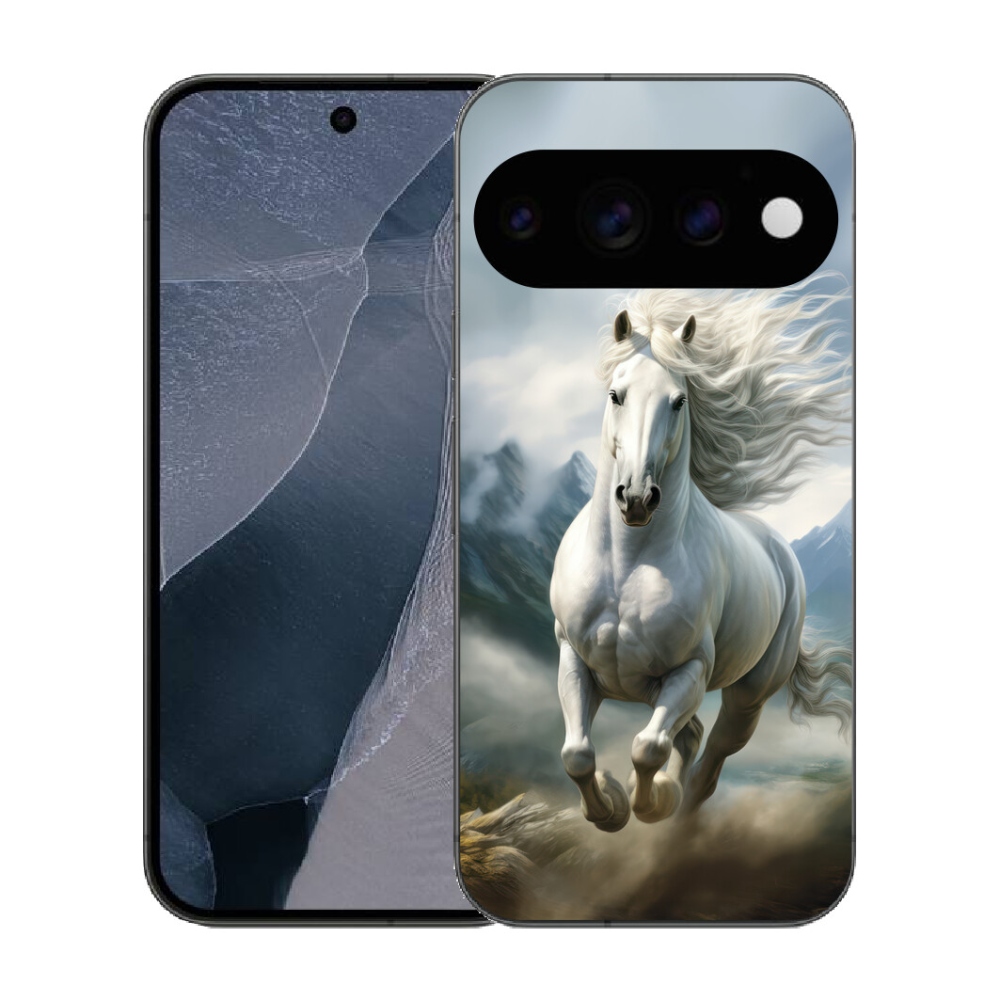 mmCase gél tok a Google Pixel 11 Pro-hoz – futó fehér ló 3