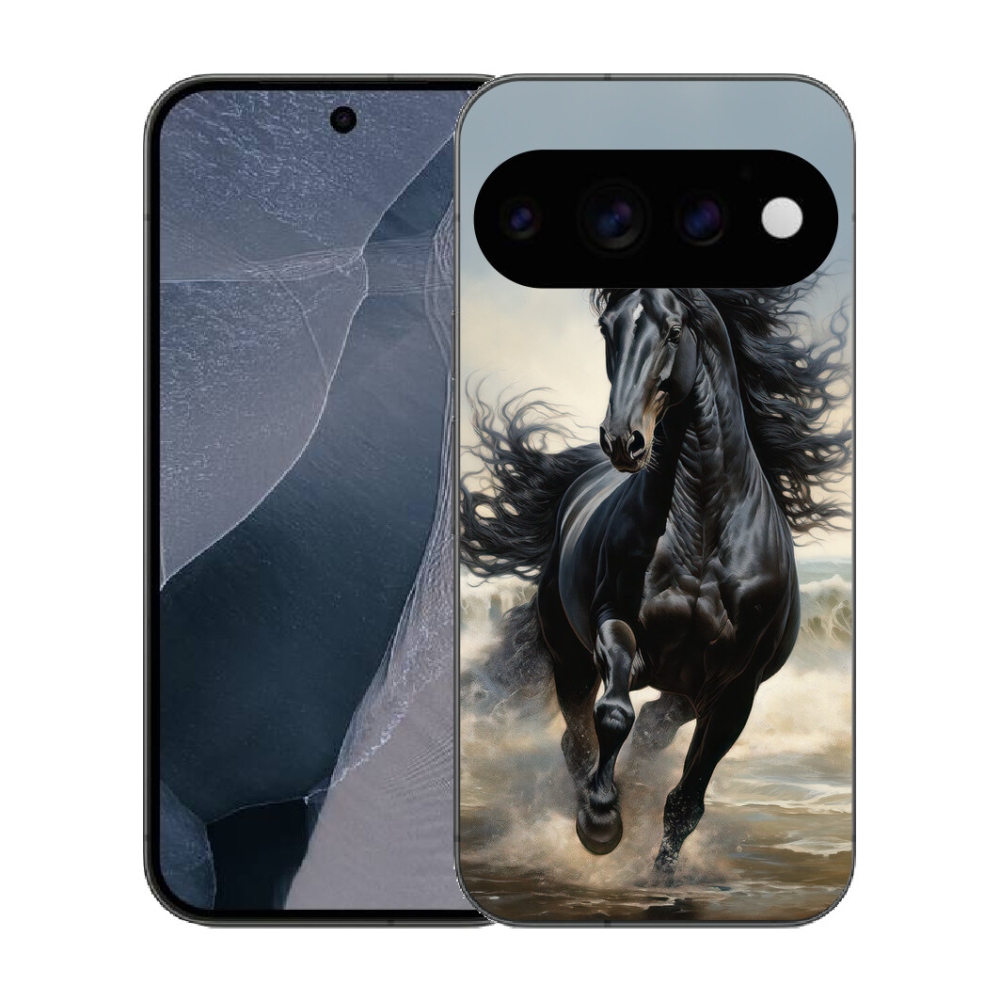 mmCase gél tok a Google Pixel 11 Pro-hoz – futó fekete ló