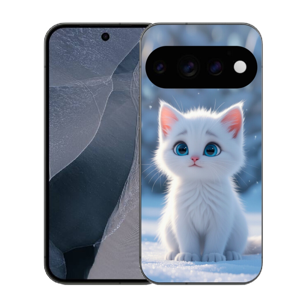 mmCase gél tok a Google Pixel 11 Pro-hoz – fehér cica 3