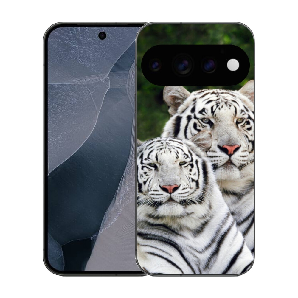 mmCase géltok a Google Pixel 11 Pro-hoz – fehér tigrisek