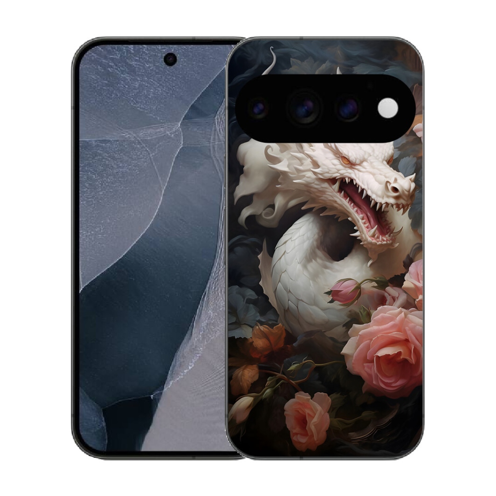 mmCase gél tok a Google Pixel 11 Pro-hoz – fehér sárkány