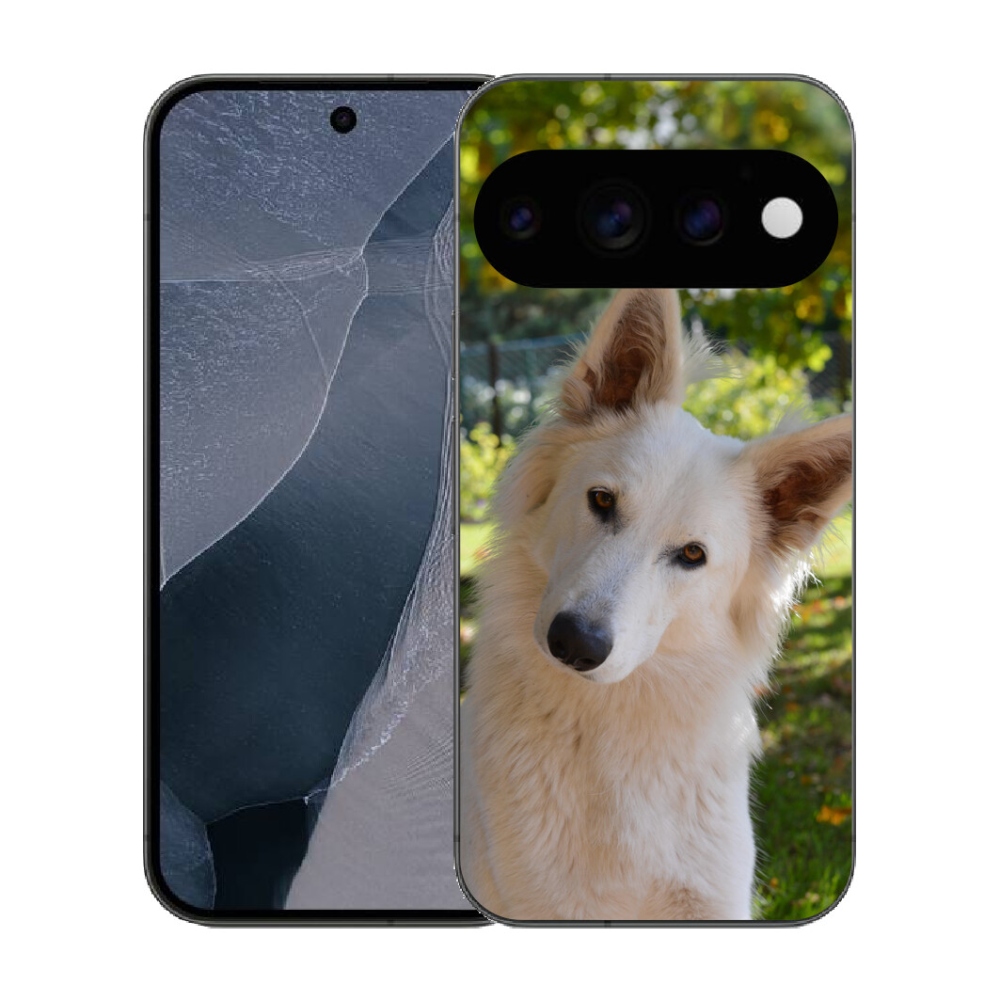 mmCase gél tok a Google Pixel 11 Pro-hoz – fehér svájci juhászkutya 1