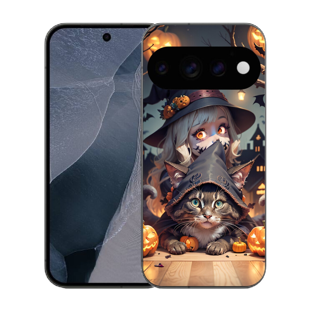 mmCase gél tok a Google Pixel 11 Pro-hoz – boszorkány macskával