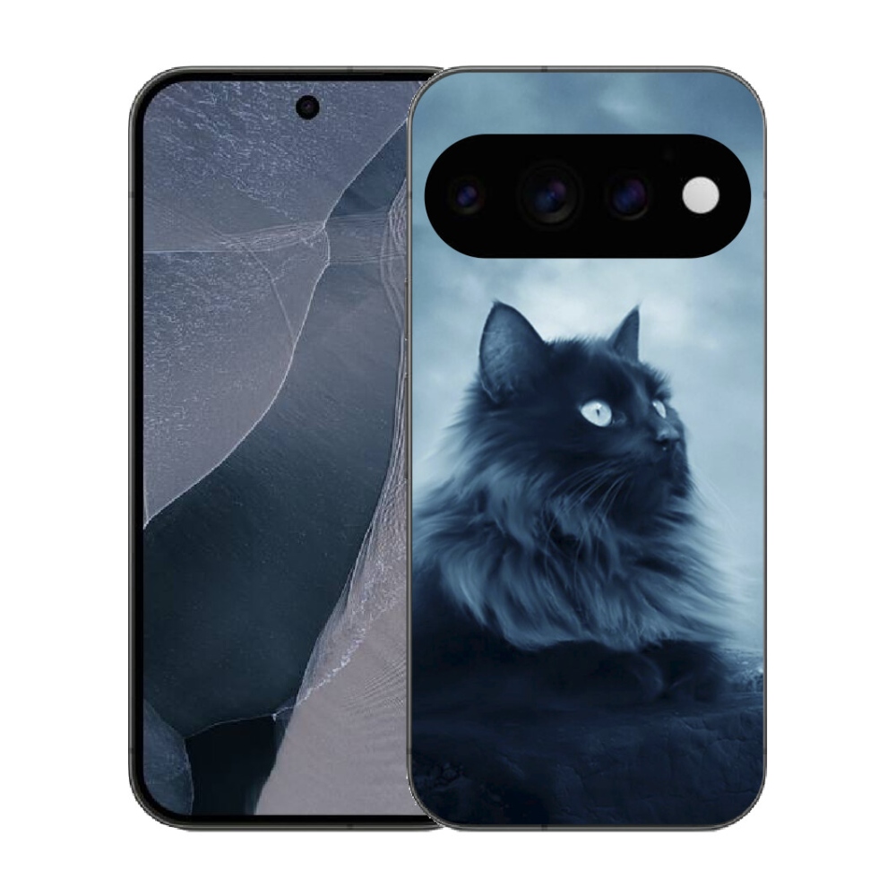 mmCase gél tok a Google Pixel 11 Pro-hoz – fekete macska 1