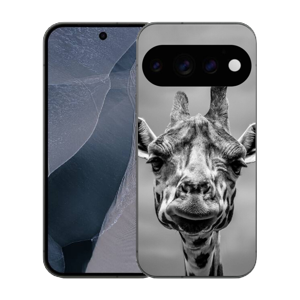mmCase gél tok a Google Pixel 11 Pro-hoz – fekete-fehér zsiráf