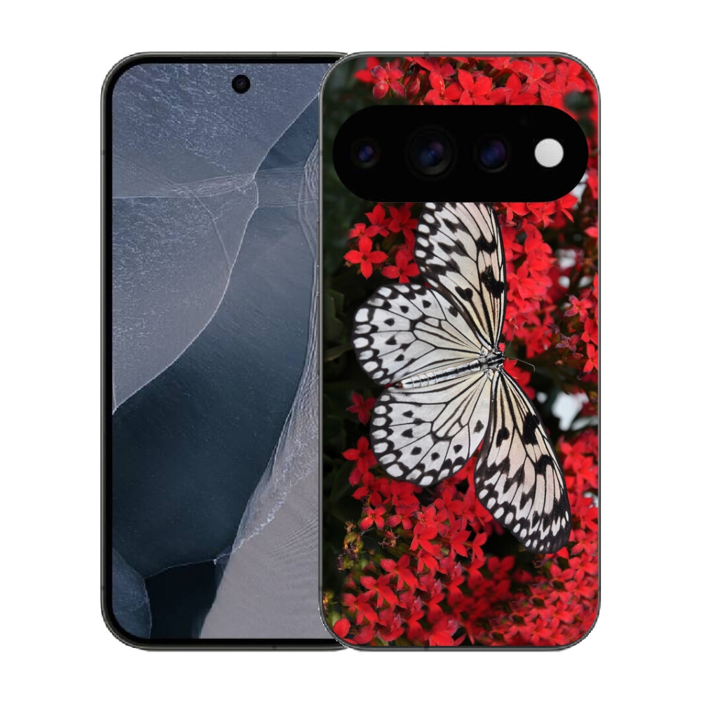 mmCase gél tok a Google Pixel 11 Pro-hoz – fekete-fehér pillangó 1
