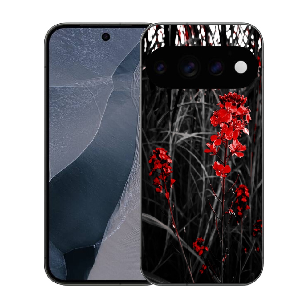 mmCase gél tok a Google Pixel 11 Pro-hoz – vörös növényminta