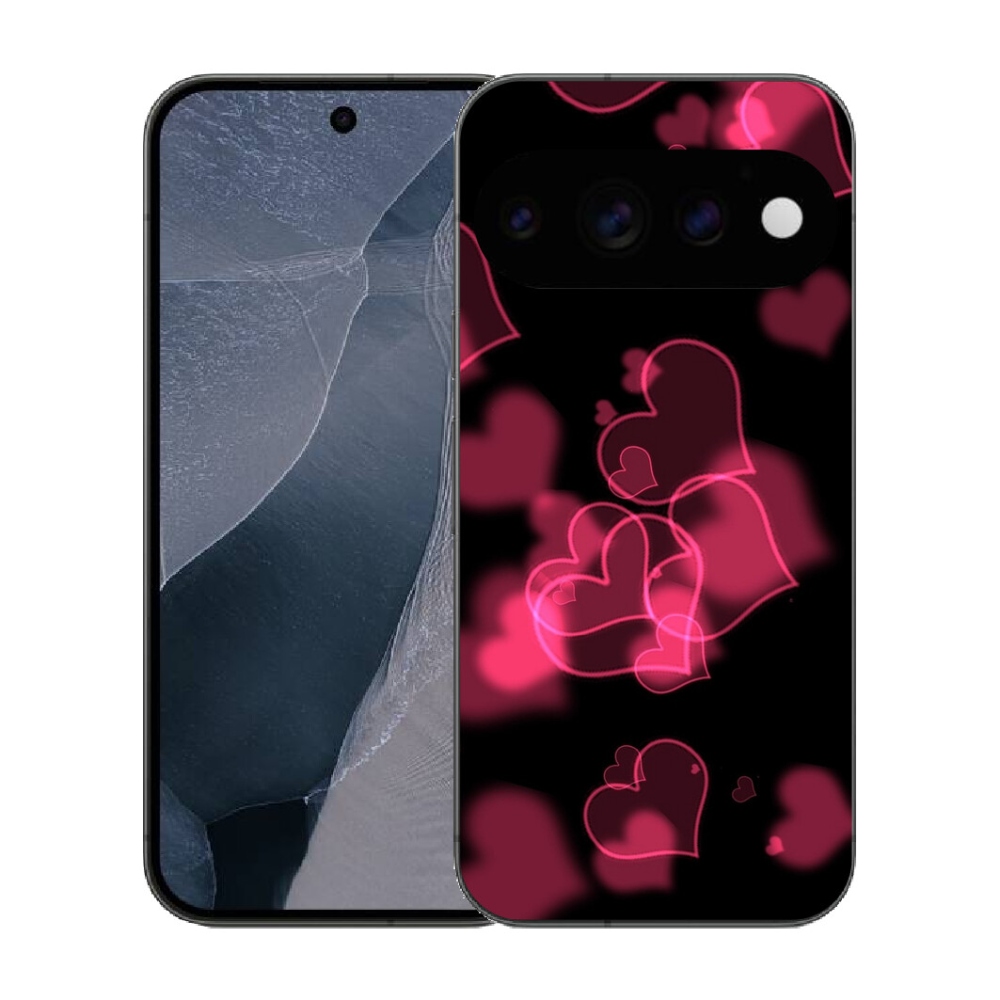 mmCase gél tok a Google Pixel 11 Pro-hoz – piros szívecskék